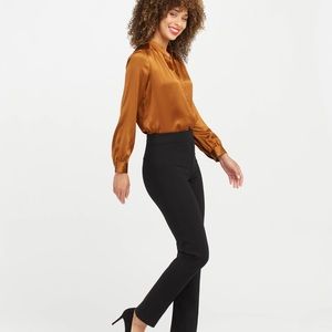 Spanx Perfect Slim Straight Leg Pant, Black, Size L